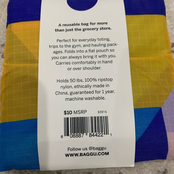 BAGGU Bags Baggu Quilt Block Print Standard Reusable Bag Tote